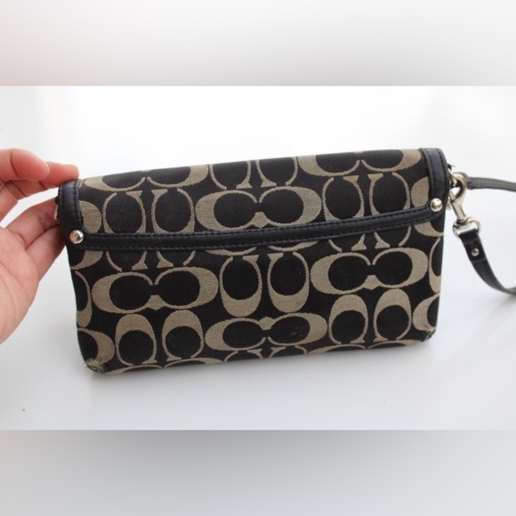Coach signature logo hand bag/wristlet - Picture 10 of 13